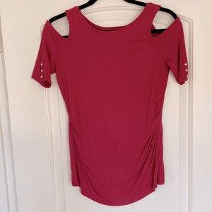 WHBM cut out shoulder shirt